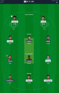 Dream11 Team 1 For RR vs KKR