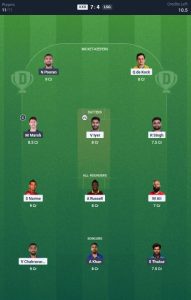 Dream11 Team 1 for KKR vs LSG