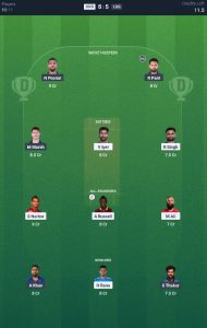 Dream11 Team 3 for KKR vs LSG