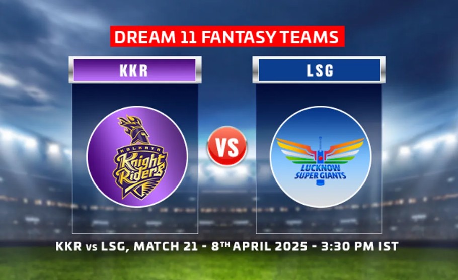 KKR vs LSG Dream11 Prediction for 21st Match of IPL 2025
