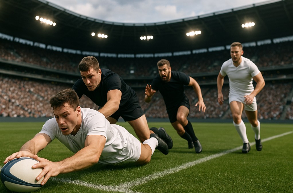 one of five awarded for a try in rugby