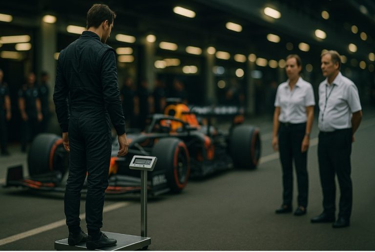 why do f1 drivers get weighed