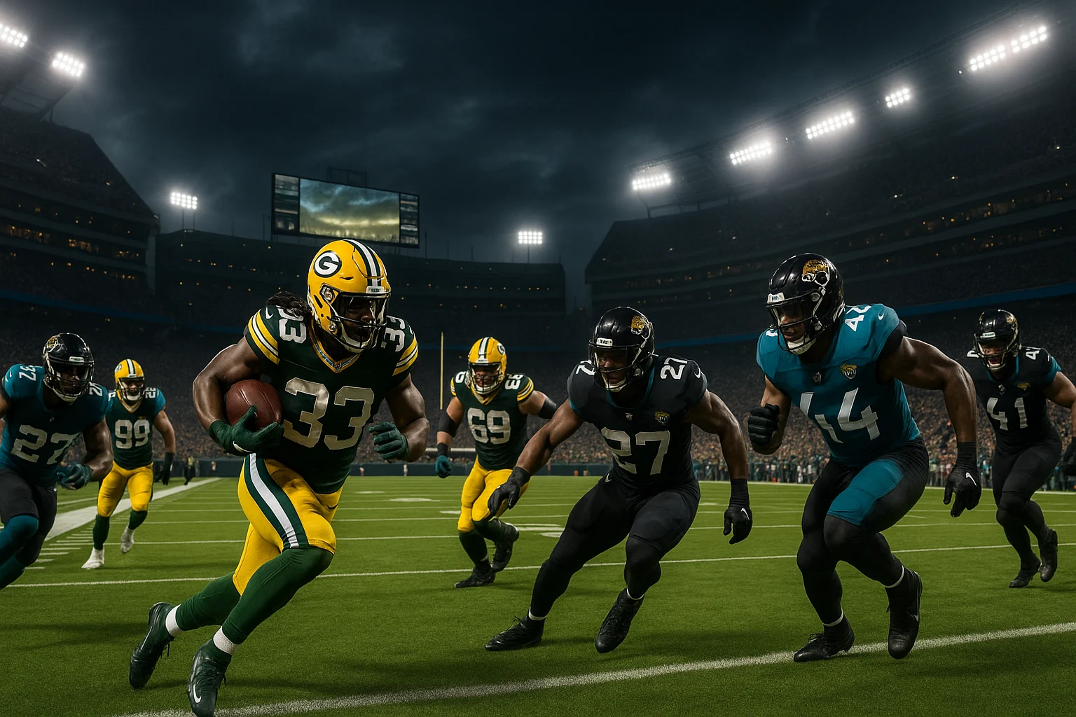 Green Bay Packers vs Jacksonville Jaguars Match Player Stats