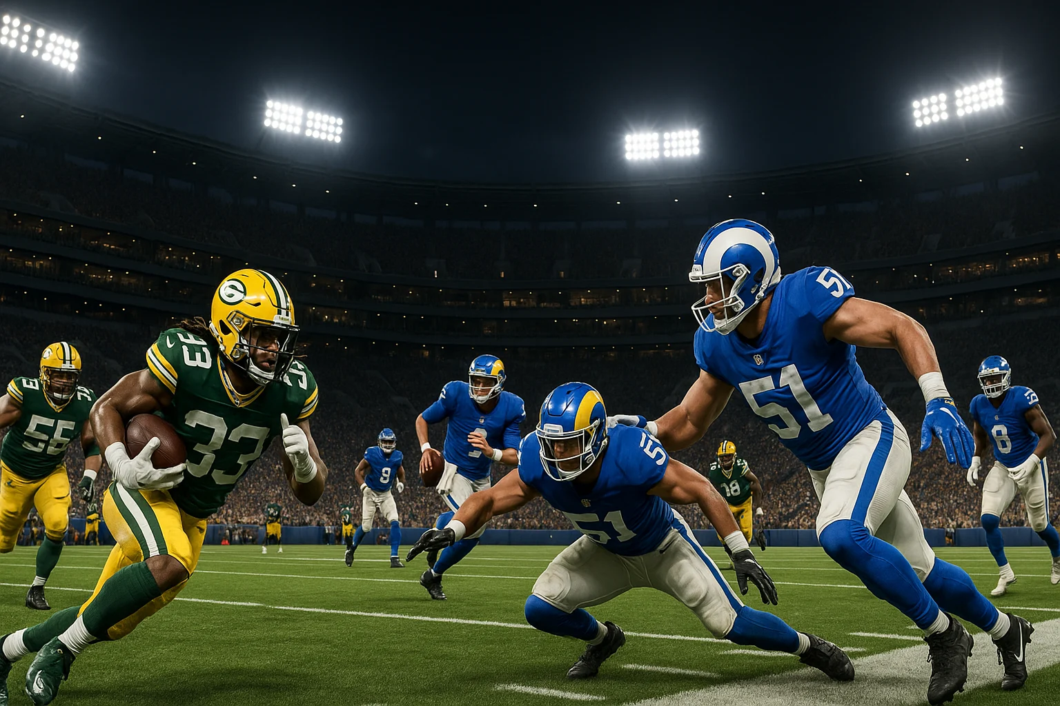 Green Bay Packers vs Los Angeles Rams Match Player Stats