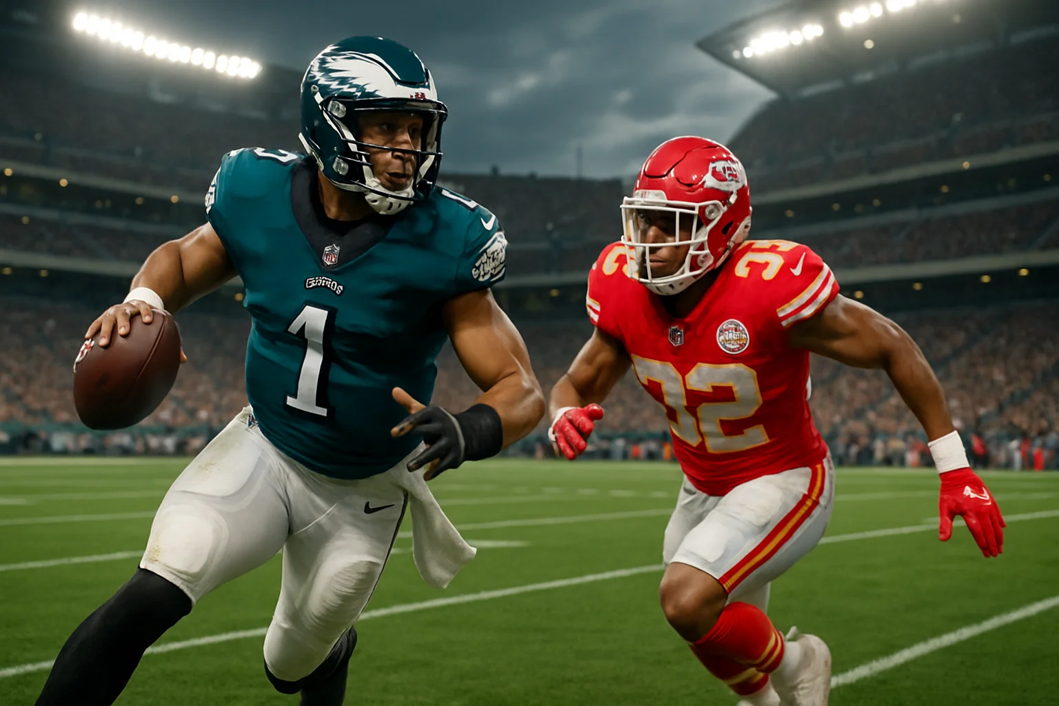 Philadelphia Eagles vs Kansas City Chiefs Match Player Stats