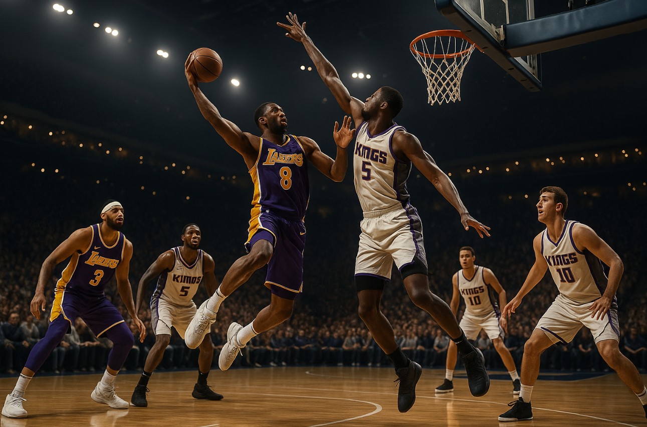 sacramento kings vs lakers match player stats